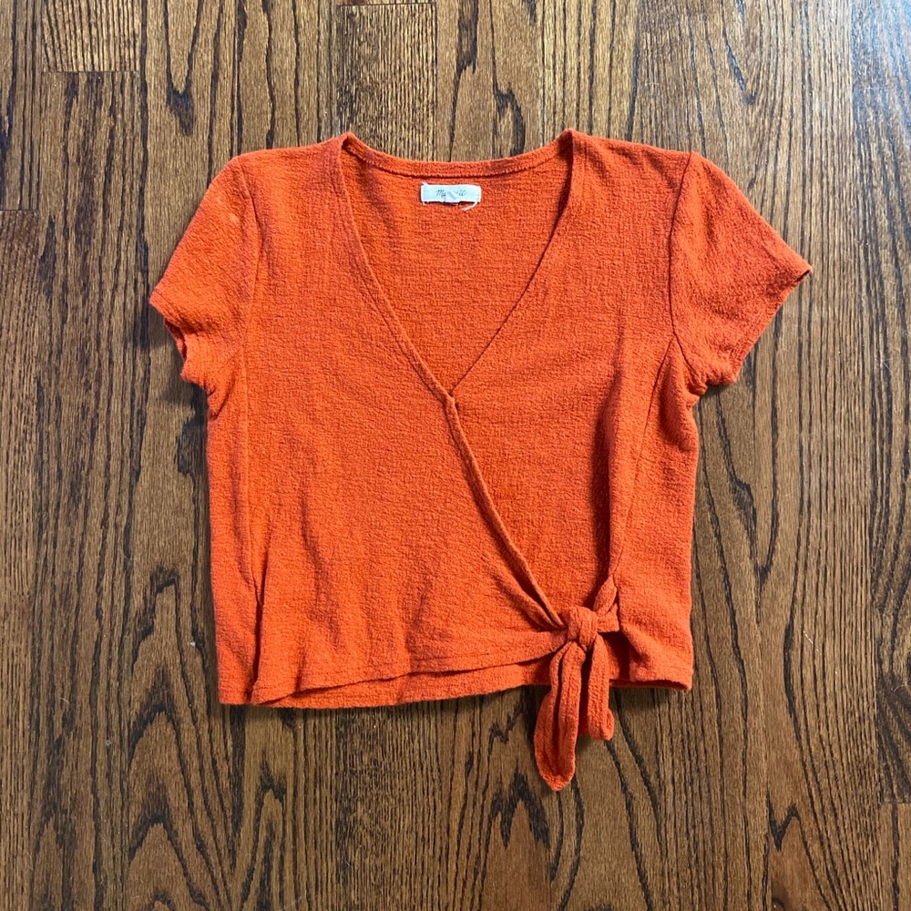 Madewell Wrap Tie Top